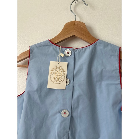 The Beaufort Bonnet Company Annie Apron Dress – Beale Street Blue – Size 10 - Picture 3 of 4